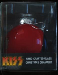 Kiss- Gene Simmons Hand Crafted Glass Christmas Ornament