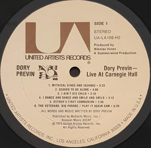 Dory Previn - Live At Carnegie Hall