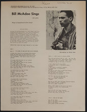 Load image into Gallery viewer, Bill Mcadoo - Bill McAdoo Sings, With Guitar
