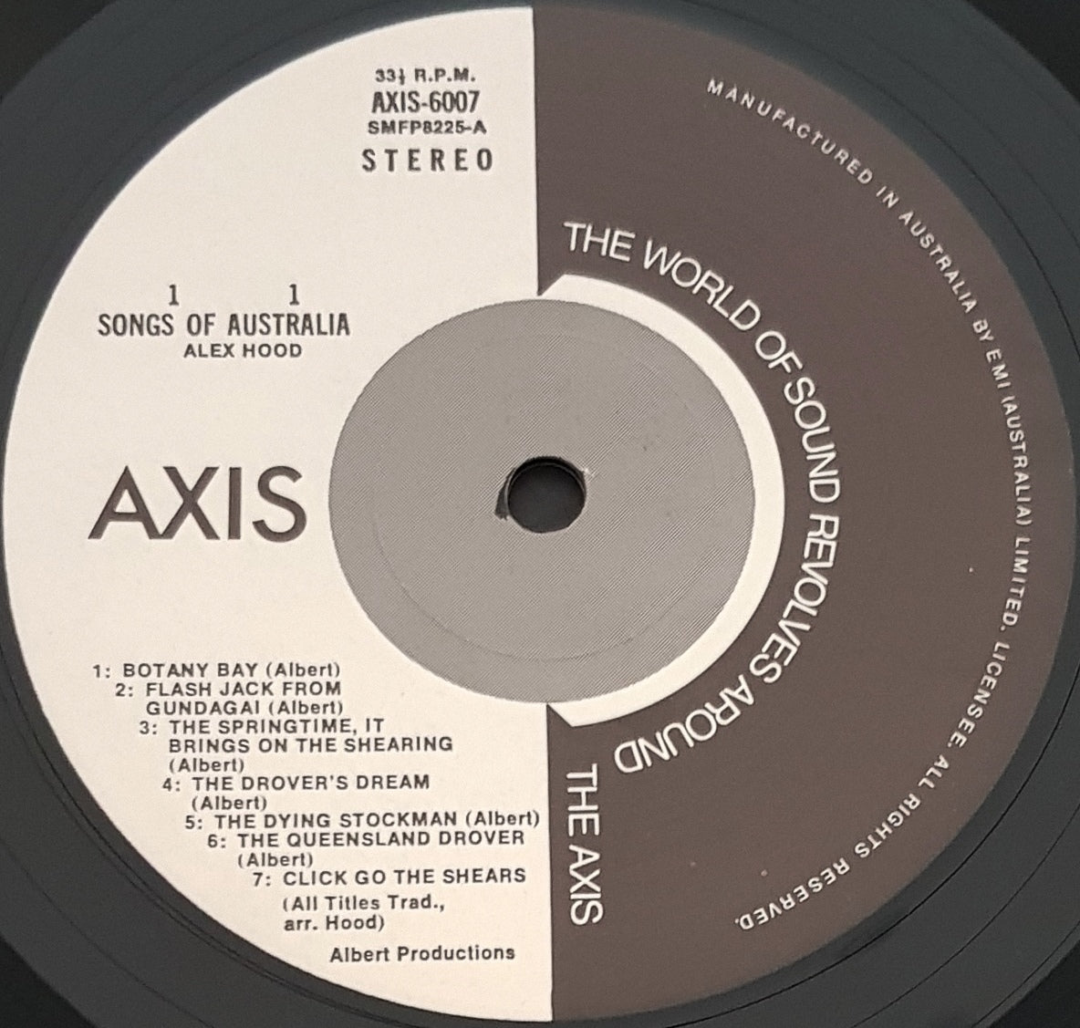 Hood, Alex - Songs Of Australia – Vicious Sloth Collectables