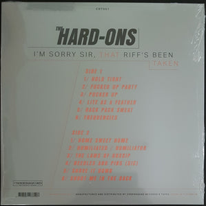 Hard Ons - I'm Sorry Sir, That Riff's Been Taken - Red Vinyl