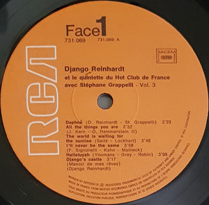 Django Reinhardt - Et Le Quintette Du Hot Club De France Vol.3