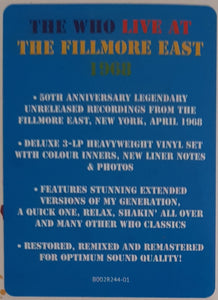 Who - Live At The Fillmore East 1968