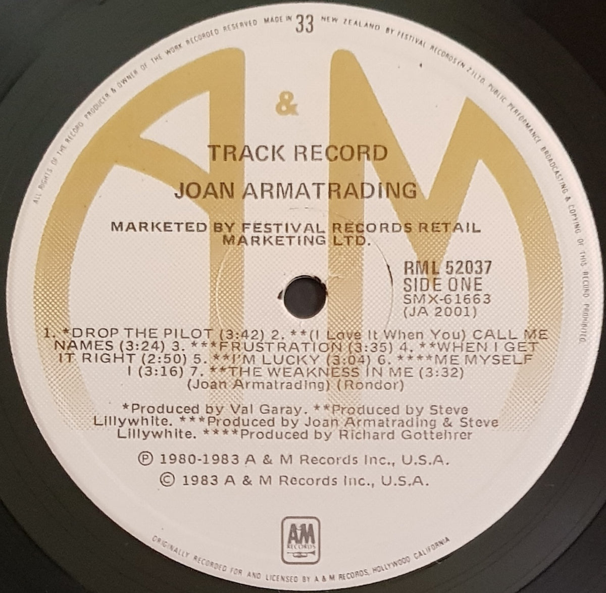 Joan Armatrading - Track Record – Vicious Sloth Collectables