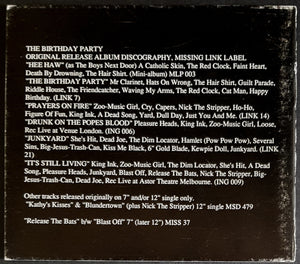 Birthday Party - Definitive Missing Link Recordings 1979-1982