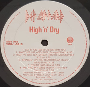 Def Leppard - High 'N' Dry