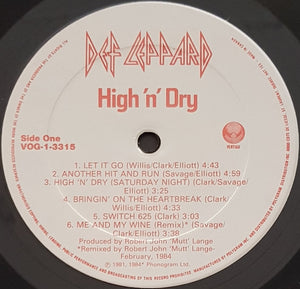 Def Leppard - High 'N' Dry