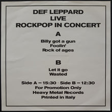 Load image into Gallery viewer, Def Leppard - Live Rockpop In Concert