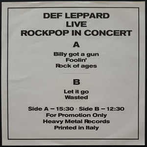 Def Leppard - Live Rockpop In Concert