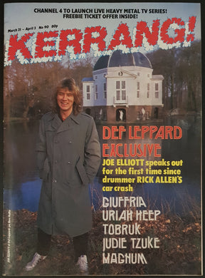 Def Leppard - Kerrang! No 90 March 21 1985