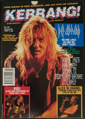 Def Leppard - Kerrang! No 427  January 12 1993