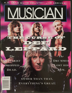 Def Leppard - Musician No 162, April 1992
