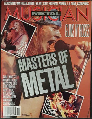 Def Leppard - Masters Of Metal - Metal Musician 1989