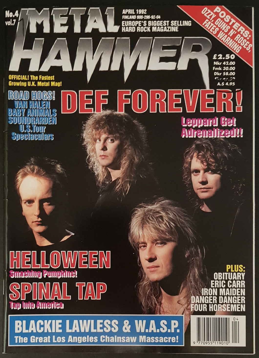 Def Leppard - Metal Hammer No.4 Vol.7 April 1992