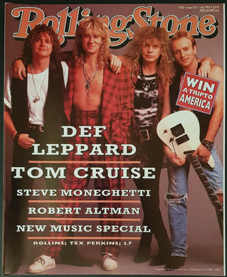 Def Leppard - Rolling Stone Issue 472 July 1992