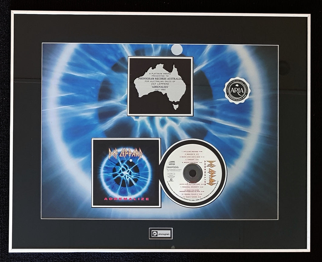 Def Leppard - Adrenalize Platinum Award