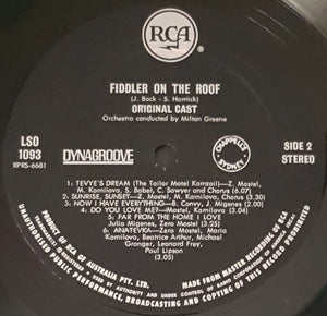 O.S.T. - Fiddler On The Roof - Original Broadway Cast Recording