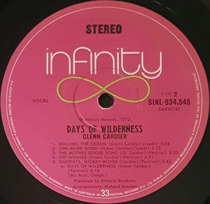 Glenn Cardier - Days Of Wilderness