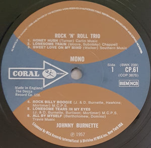 Burnette, Johnny - Johnny Burnette And The Rock 'N' Roll Trio