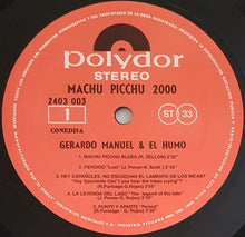 Load image into Gallery viewer, Gerardo Manuel &amp; Humo - Machu Picchu 2000