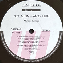 Load image into Gallery viewer, G.G. Allin + Anti-Seen - Murder Junkies
