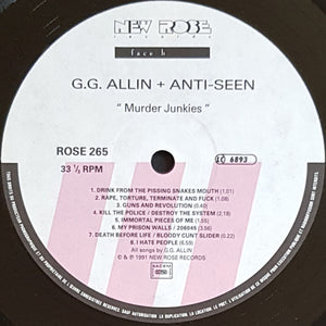 G.G. Allin + Anti-Seen - Murder Junkies