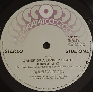 Yes - Owner Of A Lonely Heart (Dance Mix)