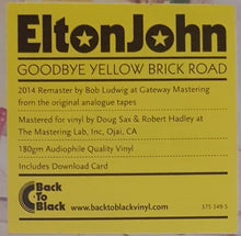 Load image into Gallery viewer, Elton John - Goodbye Yellow Brick Road