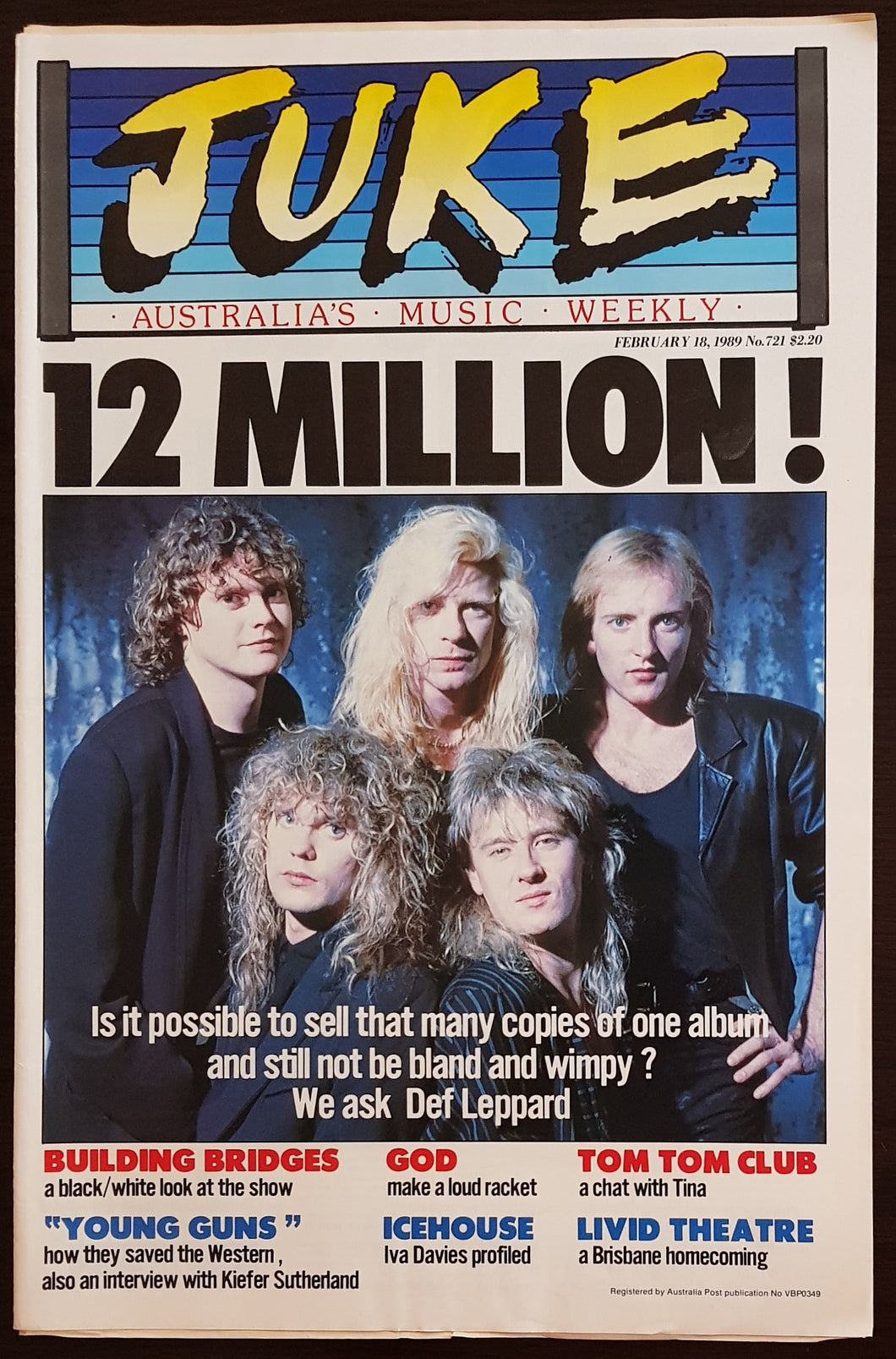 Def Leppard - Juke February 18, 1989. Issue No.721