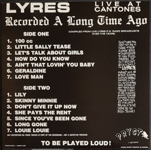 Load image into Gallery viewer, Lyres - Live At Cantones