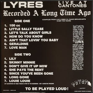 Lyres - Live At Cantones