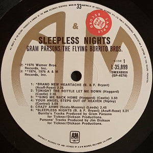 Gram Parsons - / The Flying Burrito Bros - Sleepless Nights