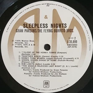 Gram Parsons - / The Flying Burrito Bros - Sleepless Nights