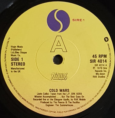 Rezillos - Cold Wars