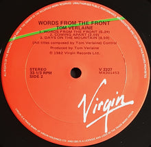 Load image into Gallery viewer, Tom Verlaine - Words From The Front
