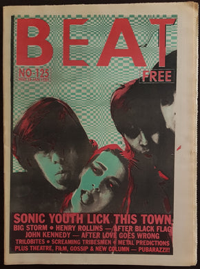 Sonic Youth - Beat Issue 125 Wednesday 18th January 1989