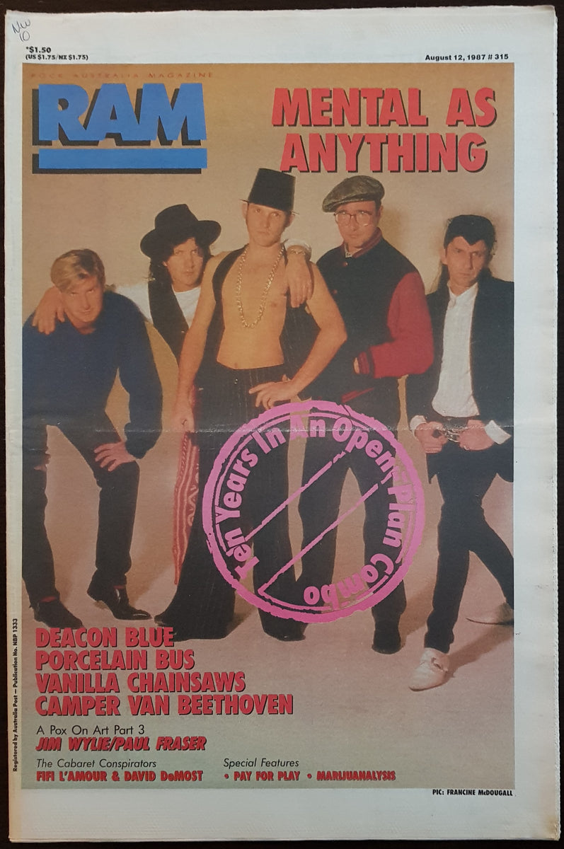 Mental As Anything - RAM August 12, 1987 #315 – Vicious Sloth Collectables