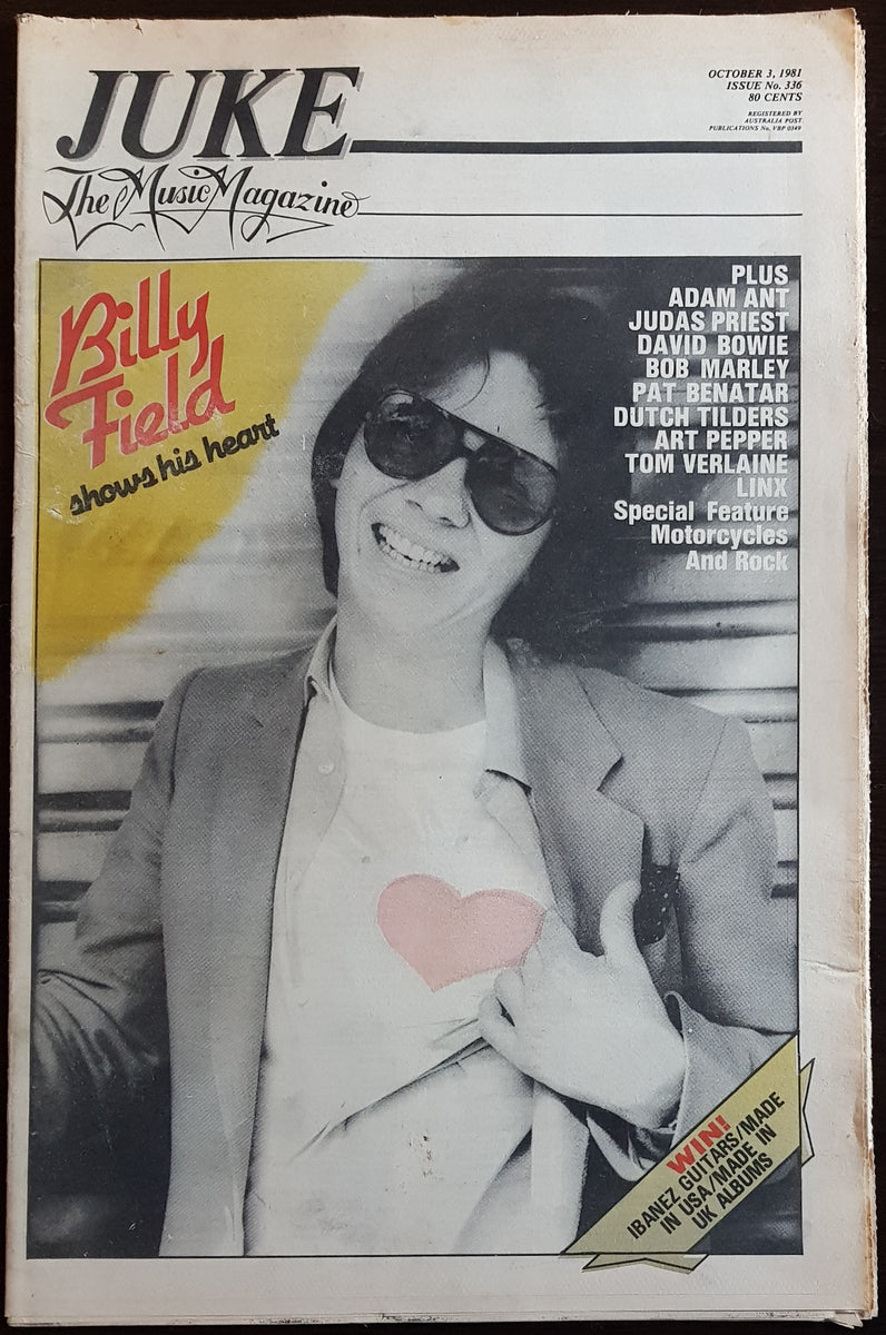 Billy Field - Juke October 3, 1981. Issue No.336 – Vicious Sloth ...