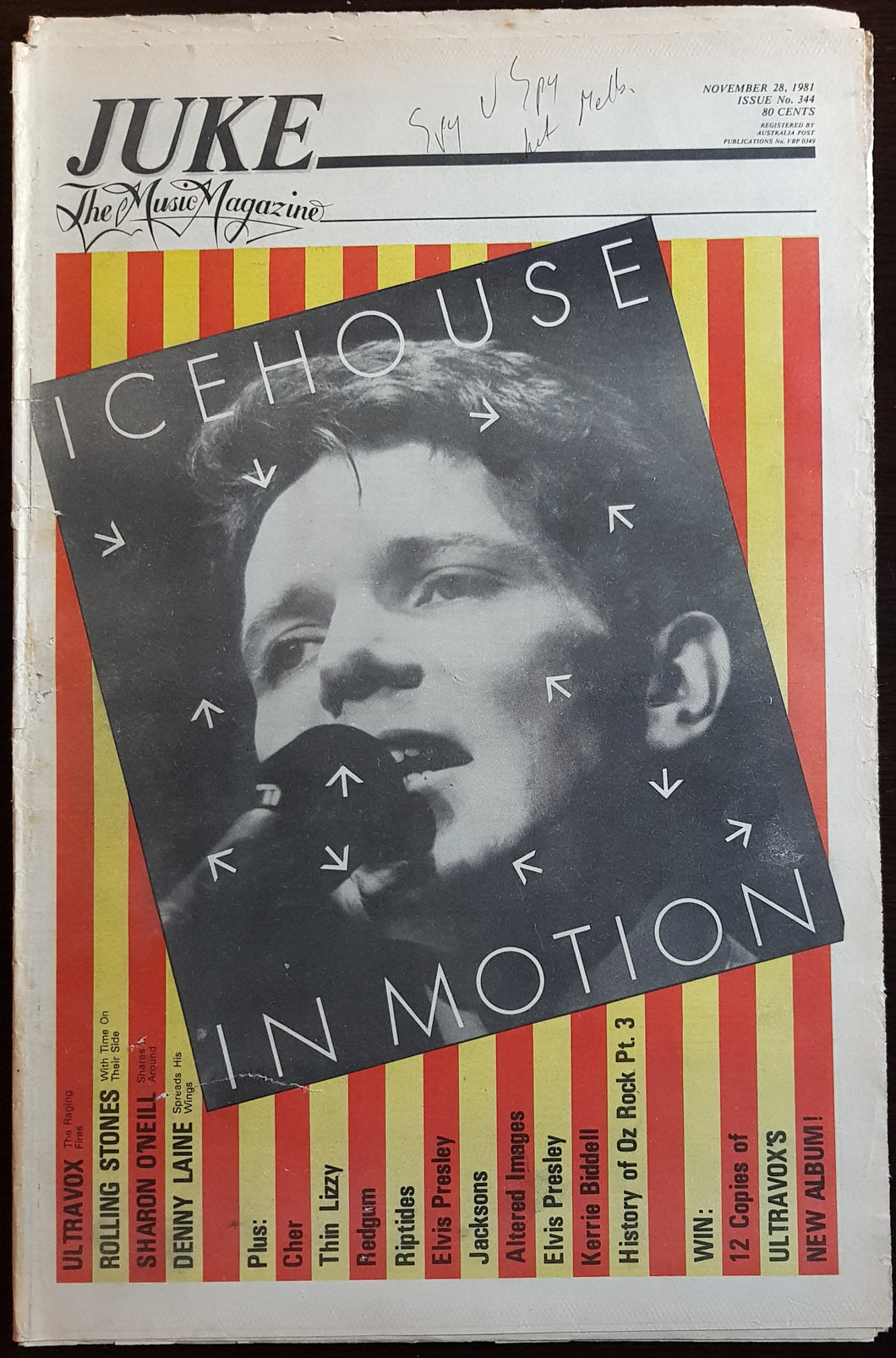 Icehouse - Juke November 28, 1981. Issue No.344