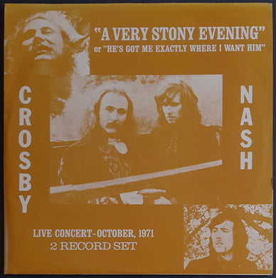 Crosby-Nash - A Very Stony Evening -  Yellow & Pale Blue Vinyl