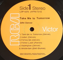 Load image into Gallery viewer, John Denver - Take Me To Tomorrow