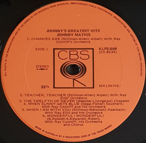 Johnny Mathis - Johnny's Greatest Hits