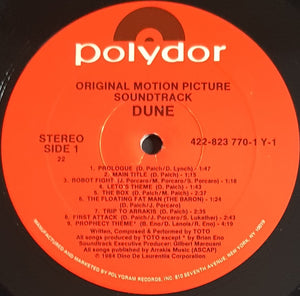 Toto - Dune Original Soundtrack Recording
