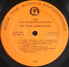 Load image into Gallery viewer, Glenn Schwartz And The All Saved Freak Band - My Poor Generation