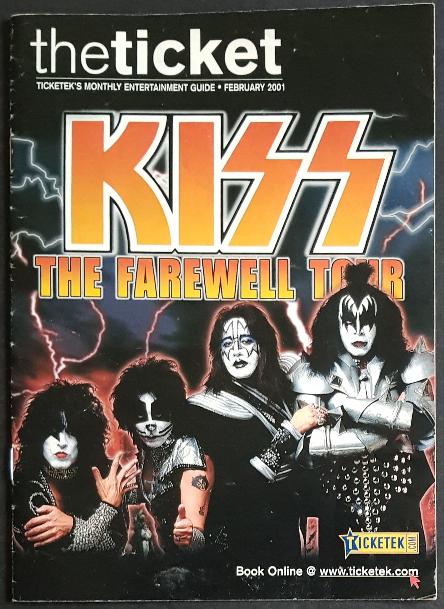 AWESOME KISS THE FAREWELL TOUR 1973-2001 GROUP PHOTO PRINT
