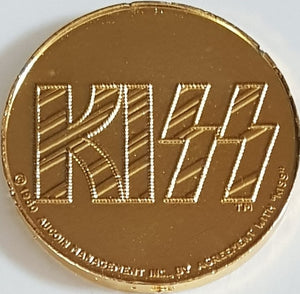 Kiss - 1980 Australian Gold Coloured Tour Souvenir Coin