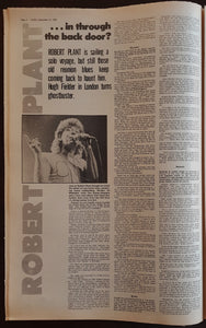 Led Zeppelin (Robert Plant)- Juke September 14 1985. Issue No.542