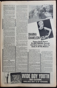 Eurythmics - Juke August 25 1984. Issue No.487