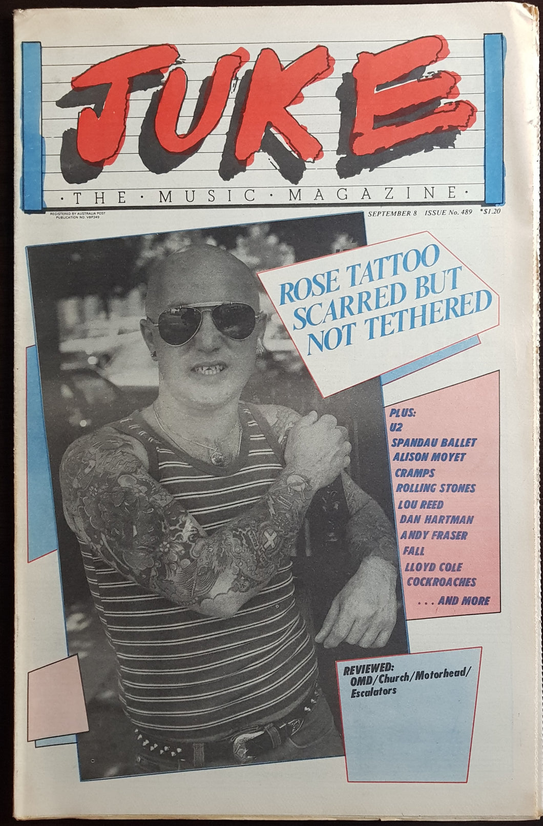 Rose Tattoo - Juke September 8 1984. Issue No.489