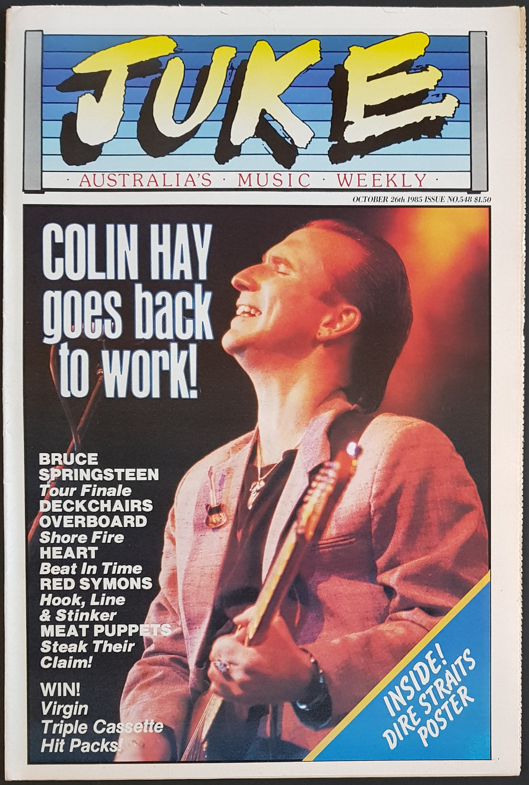 Men At Work - Juke October 26 1985. Issue No.548